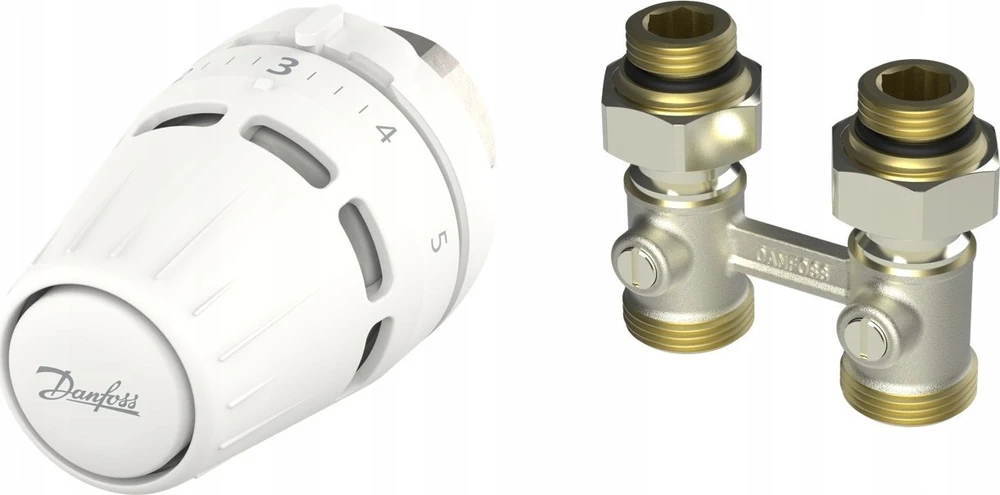 Danfoss Rinkinys 2-elementowy Regus M30x1.5 + RLV-KB 1/2'' prosty