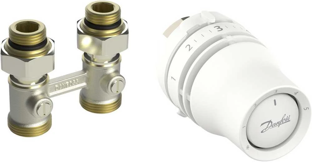 Danfoss Jutiklio rinkinys 015G5324, M30x1.5, RLV-KB, 1/2", tiesus