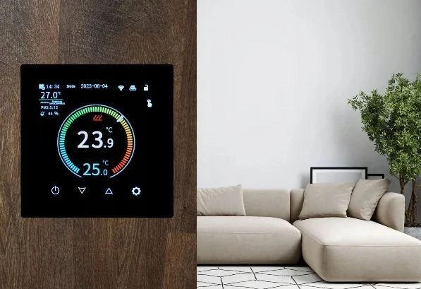 Termostatas Auraton OCTA, įleidžiamas, juoda, 5 – 35 °C