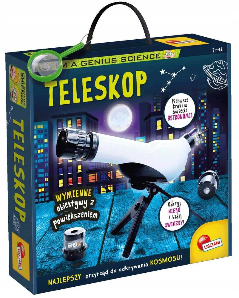 Lisciani Mokslinis teleskopas vaikams su keičiamais objektyvais