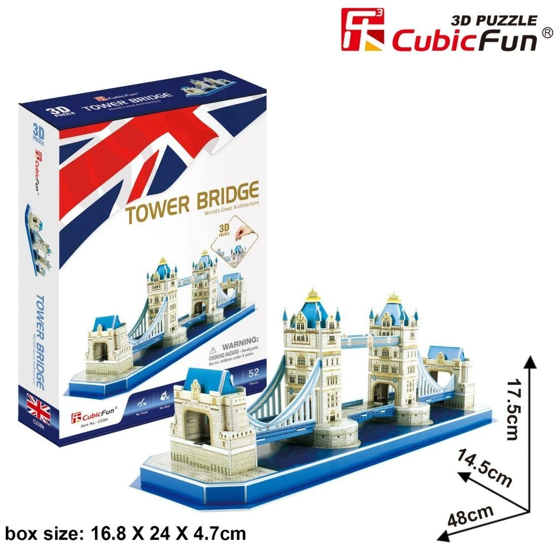 CUBICFUN3D dėlionė „Tauerio tiltas“