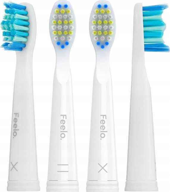Dantų šepetėlio Antgalis Feelo Easy Brush, balta, 4 vnt.