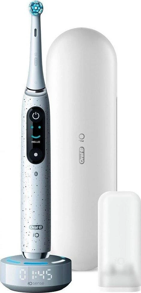 Elektrinis dantų šepetėlis Braun Oral-B iO Series 10, Baltos spalvos