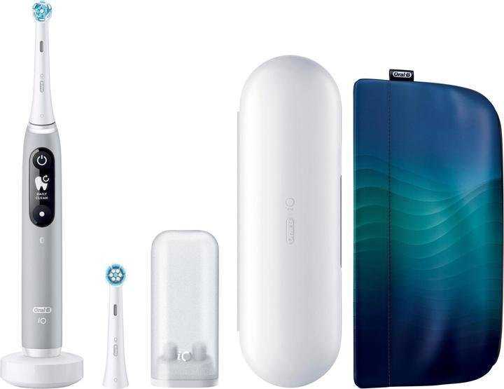 Braun Oral-B iO Series 6 Pilkas Opal Luxe Edition electric dantų šepetėlis
