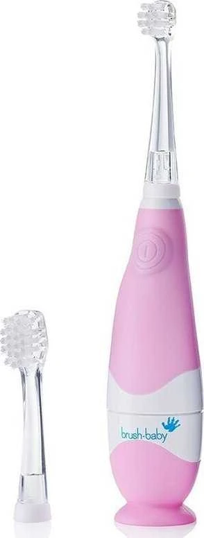 Brush-baby ŠEPETĖLIS BABY_Baby Sonic sonic dantų šepetėlis 0-3l Rožinė