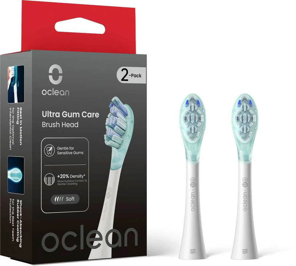 Oclean Ultra dantenų priežiūros antgaliai, 2 vnt., Baltas