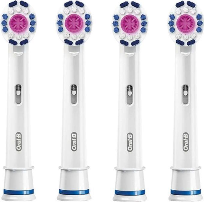 Oral-B Replaceable dantų šepetėlis galvutės with CleanMaximiser 3D Refill Heads Suaugusiems Šepetėlių skaičius galvutės įeina 4 Number of teeth brushing modes Does not apply Baltas