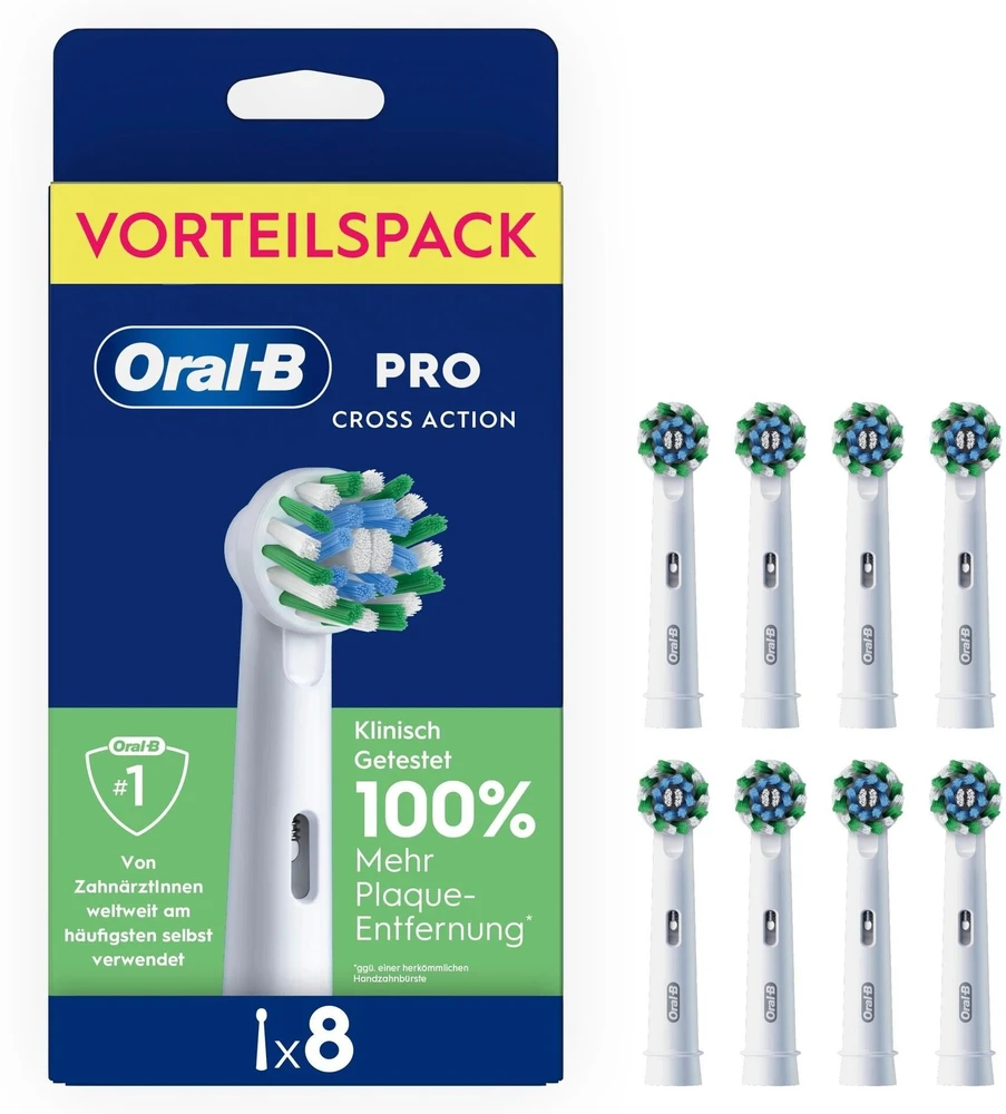 Dantų šepetėlis Końcówka Oral-B Antgaliai Pro CrossAction 4 vnt.