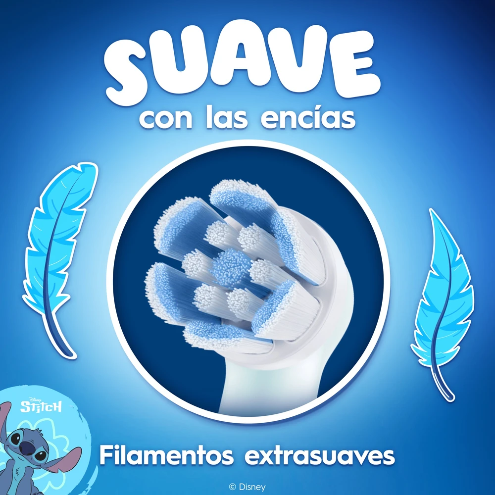 Oral-B iO Stitch šepetėlio galvutė su švelniais šereliais