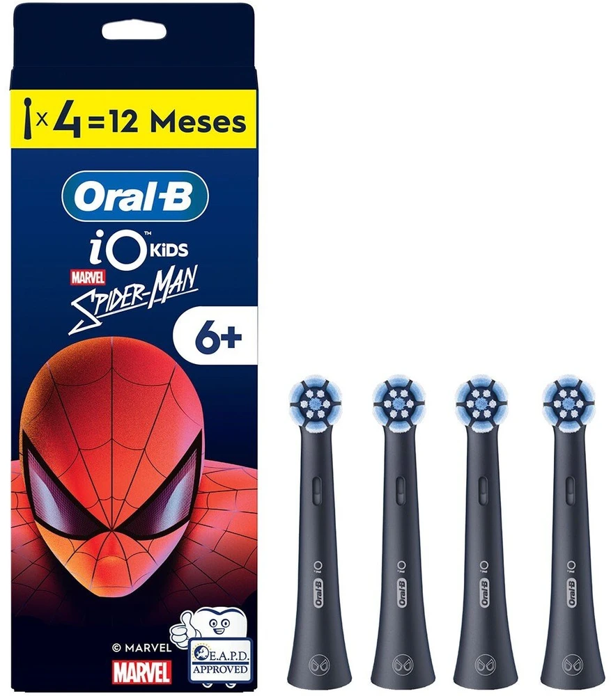 Oral-B iO Kids Spider-Man šepetėlio galvutės, 4 vnt.
