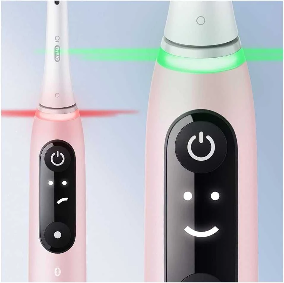 Braun iOM6d.2J6 Oral-B iO6 Duo Pack Elektrinis Dantų Šepetėlis Juodas + Rožinė Sand Extra Handle