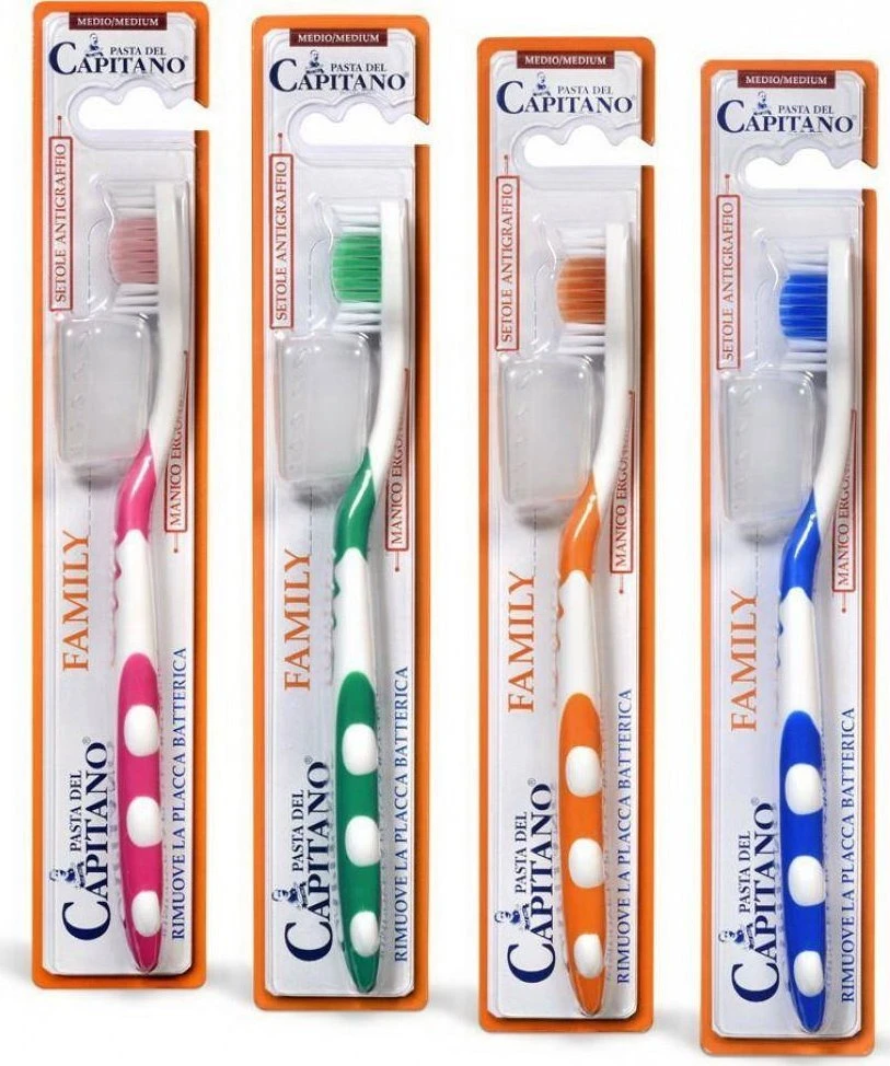 Pasta Del Capitano Family dantų šepetėlis Medium 1vnt