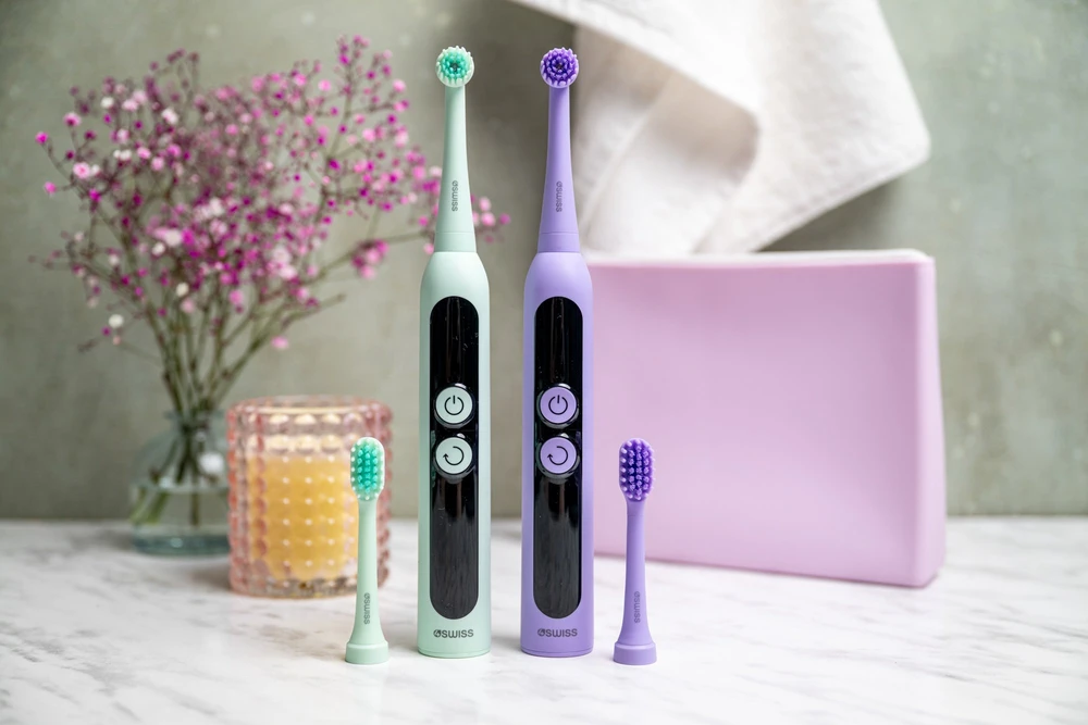 4Swiss ST216 elektriniai šepetėliai dviejų spalvų pora