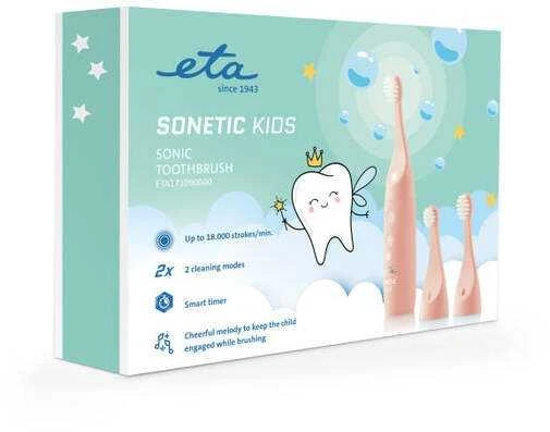 ETA Sonetic Kids elektrinio dantų šepetėlio pakuotė