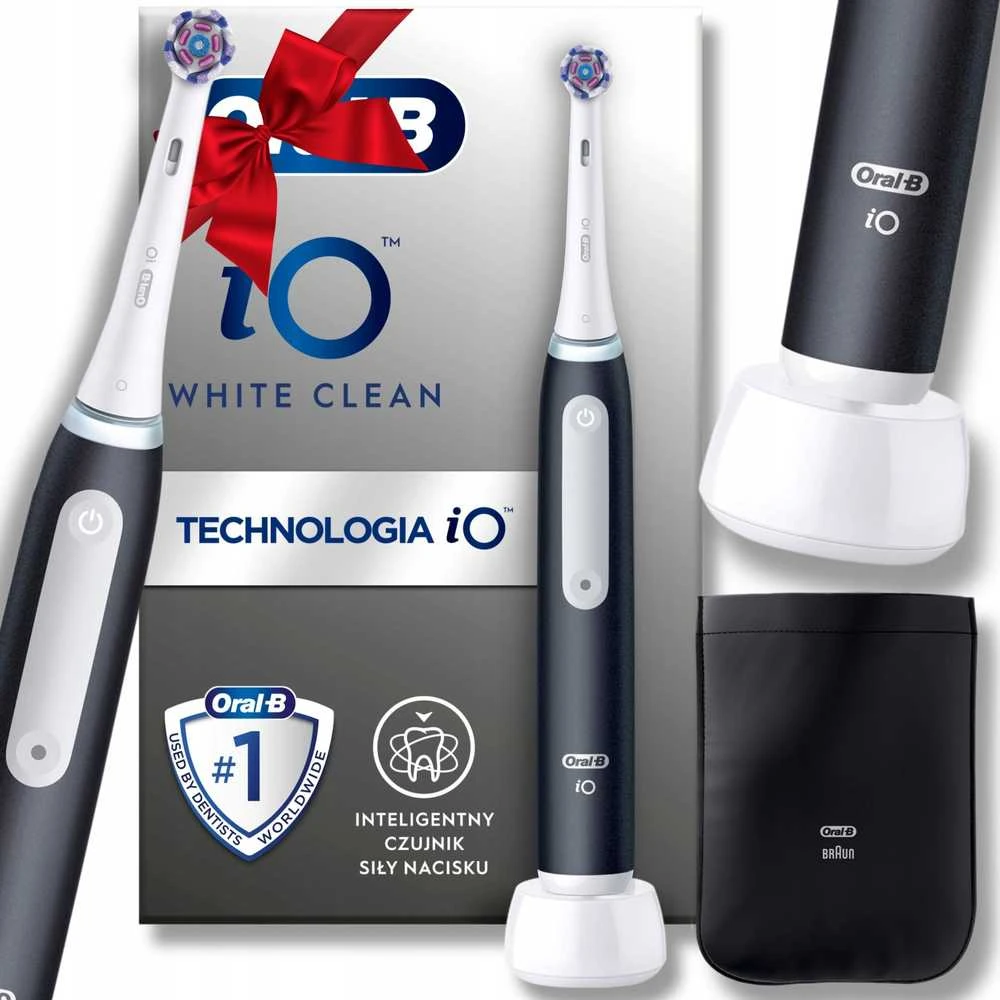 Oral-B iO 3 juodas šepetėlis su priedų rinkiniu