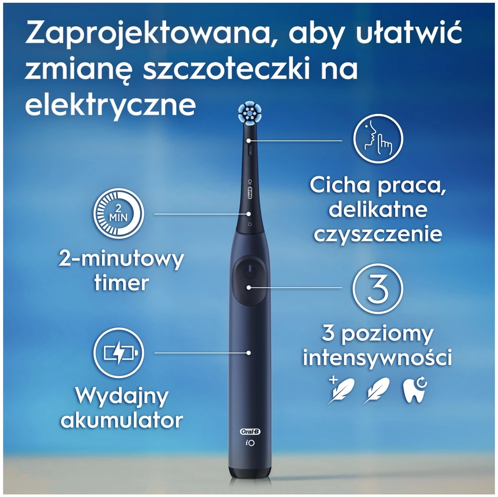 Dantų šepetėlis Oral-B iO 2 Ocean Mėlyna + Dėklas mėlyna