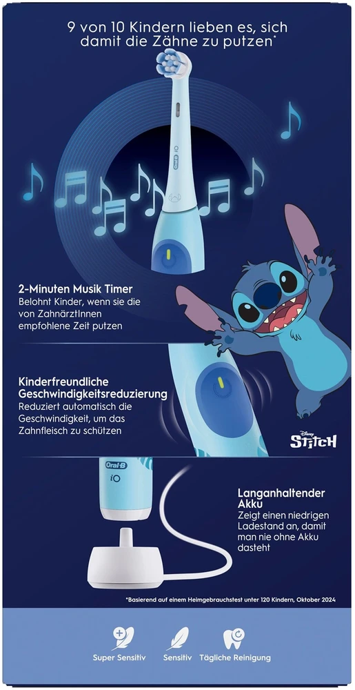 Elektrinis dantų šepetėlis Oral-B IOS2K.1I9.K STITCH, mėlyna