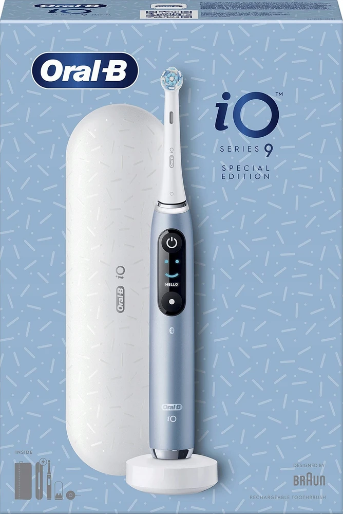 Dantų šepetėlis Oral-B iO Series 9 Special Edition Aqua Marine šepetėlis