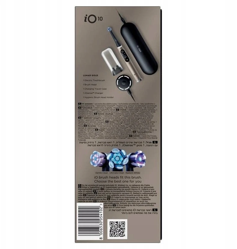 Braun iOM10.1B4.AD Oral-B iO10 Gold Elektrinis Dantų Šepetėlis +TC