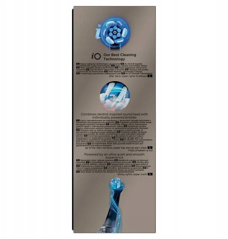 Braun iOM10.1B4.AD Oral-B iO10 Gold Elektrinis Dantų Šepetėlis +TC