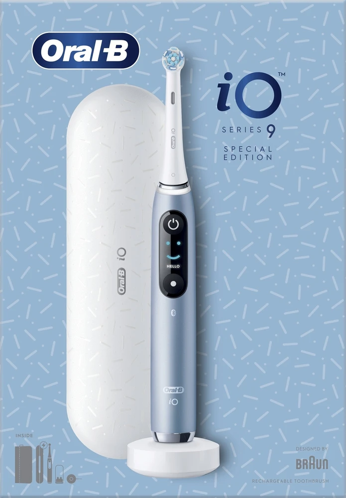 Dantų šepetėlis Oral-B iO Series 9 Special Edition Aqua Marine šepetėlis