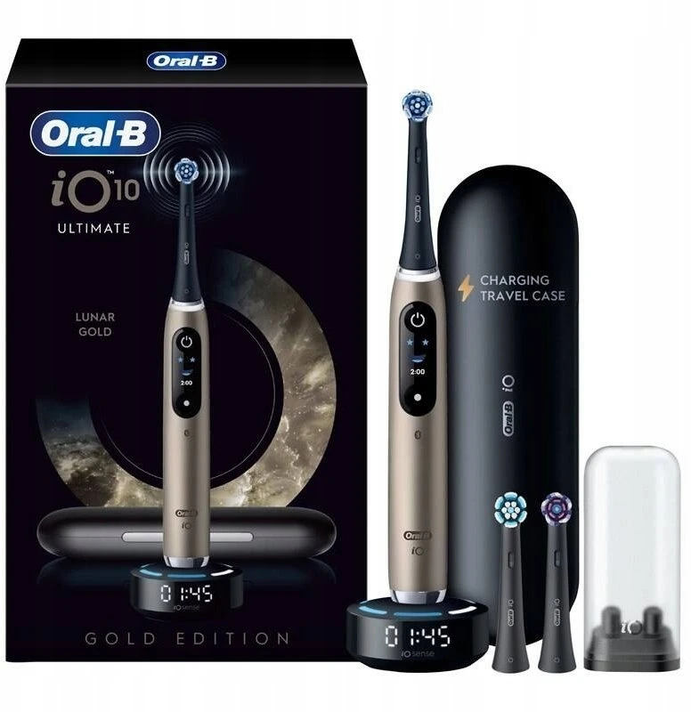 Braun iOM10.1B4.AD Oral-B iO10 Gold Elektrinis Dantų Šepetėlis +TC