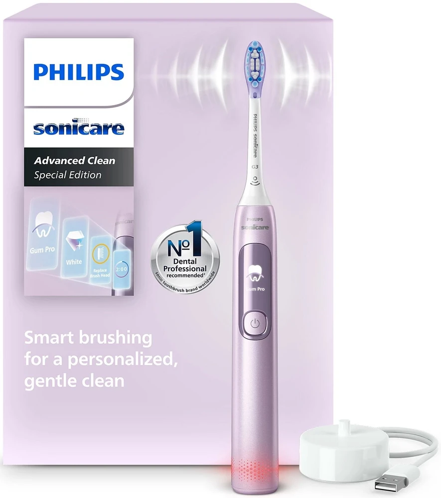 Dantų šepetėlis Philips Sonicare Advanced Clean HX3792/12 rožinė