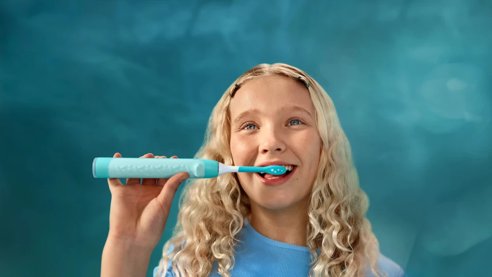 Dantų šepetėlis Philips Sonicare Kids Smart HX6600/13 mėlyna