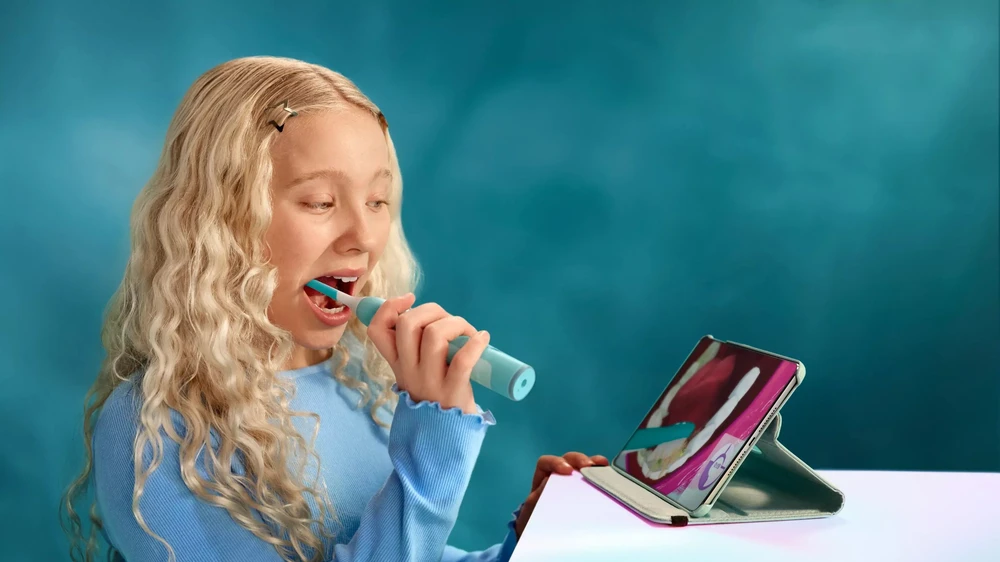Dantų šepetėlis Philips Sonicare Kids Smart HX6600/13 mėlyna