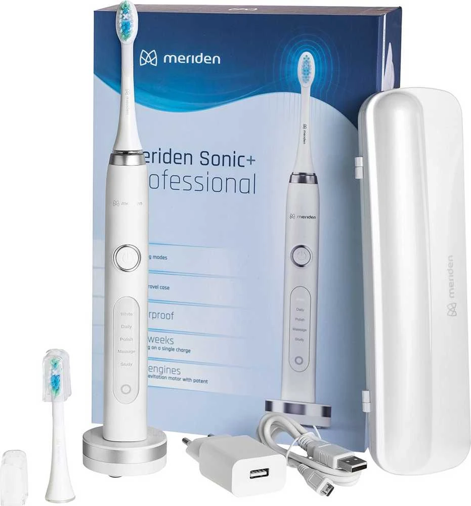 Meriden Sonic+ Professional MS 589W dantų šepetėlis baltas
