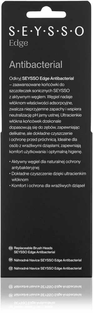 Dantų šepetėlis „Seysso“ antgalis. Profesionalūs „SEYSSO Carbon“ antgaliai.