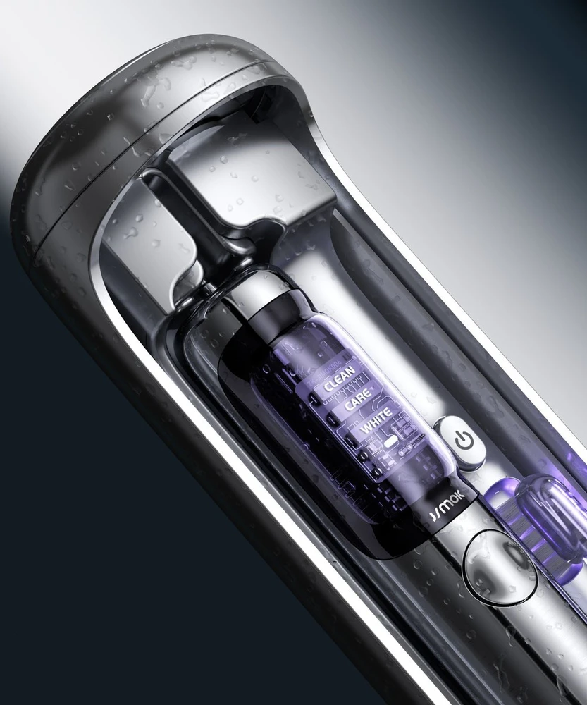 Dantų šepetėlis Šepetėlis Jimok Soniczna Jimok J6 Capsule Sidabrinis - Pilkas + 4 antgaliai