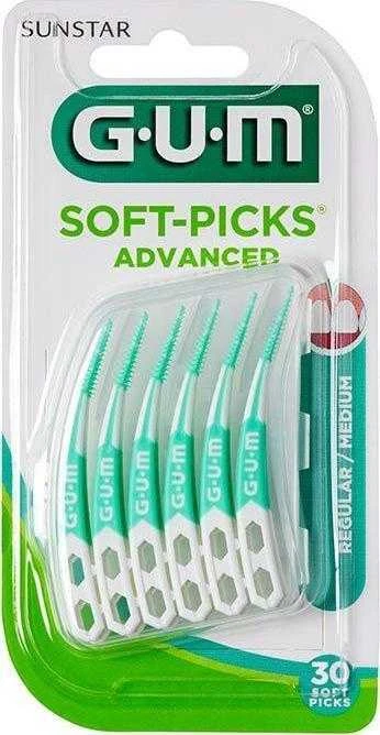 "Gum® Soft-Picks Advanced" tarpdančių valymo priemonė 30 vnt