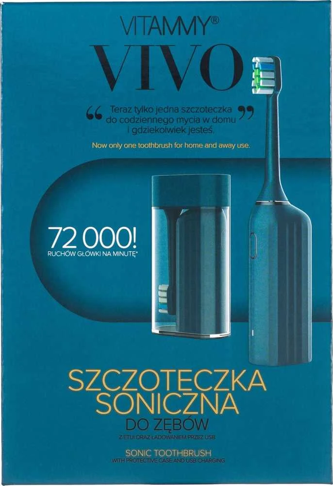 Vitammy Vivo elektrinis šepetėlis pakuotėje