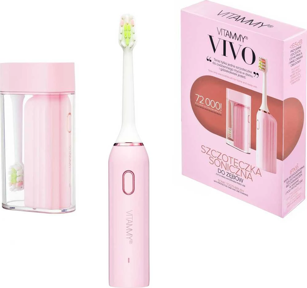 Dantų šepetėlis Vitammy Vivo, rožinė