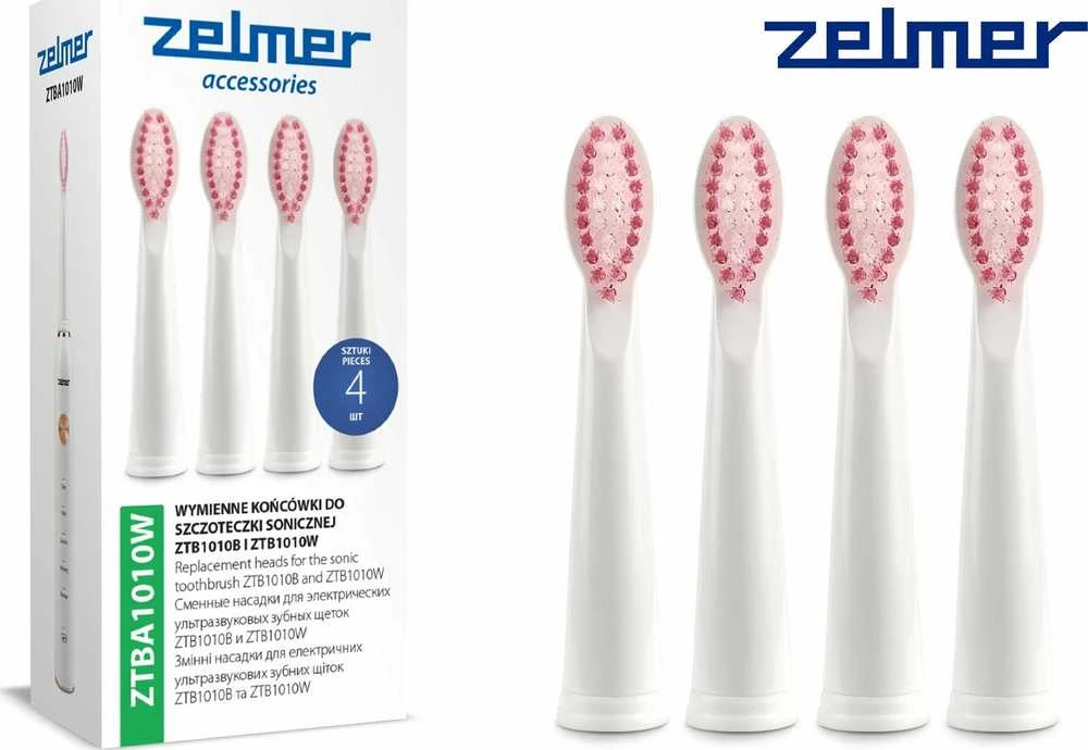 Zelmer ZTBA1010W atsarginės galvutės su rausvais šereliais