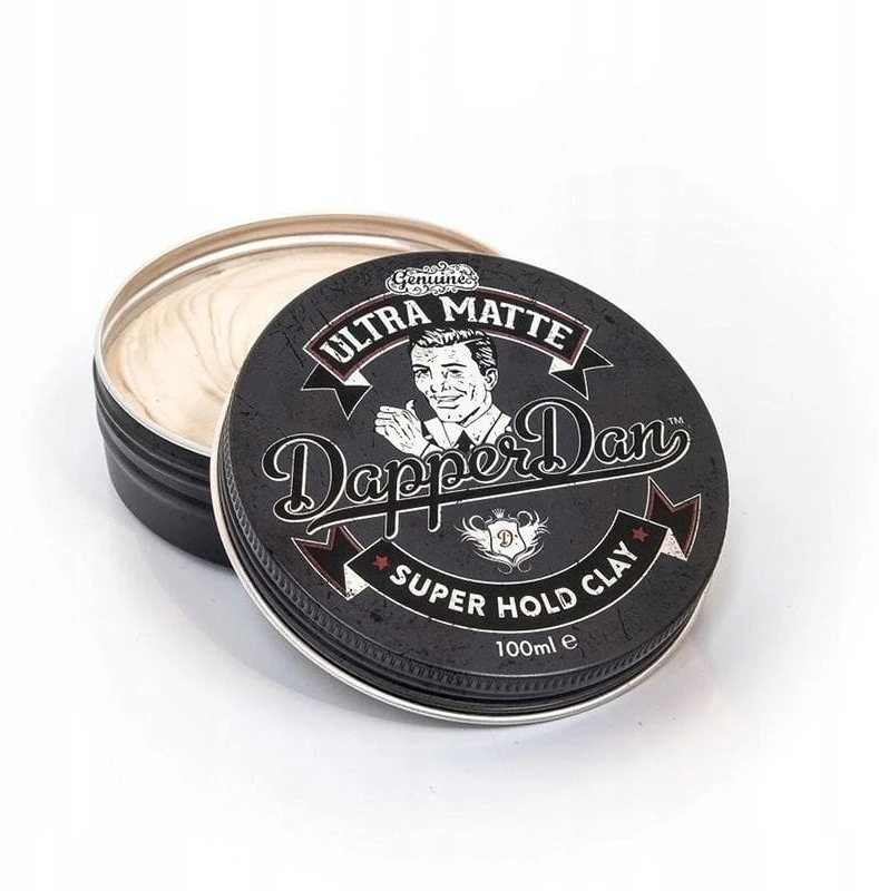 Dapper Dan Ultra Matte Super Hold Clay itin stiprios fiksacijos matinis modeliavimo molis, 100 ml