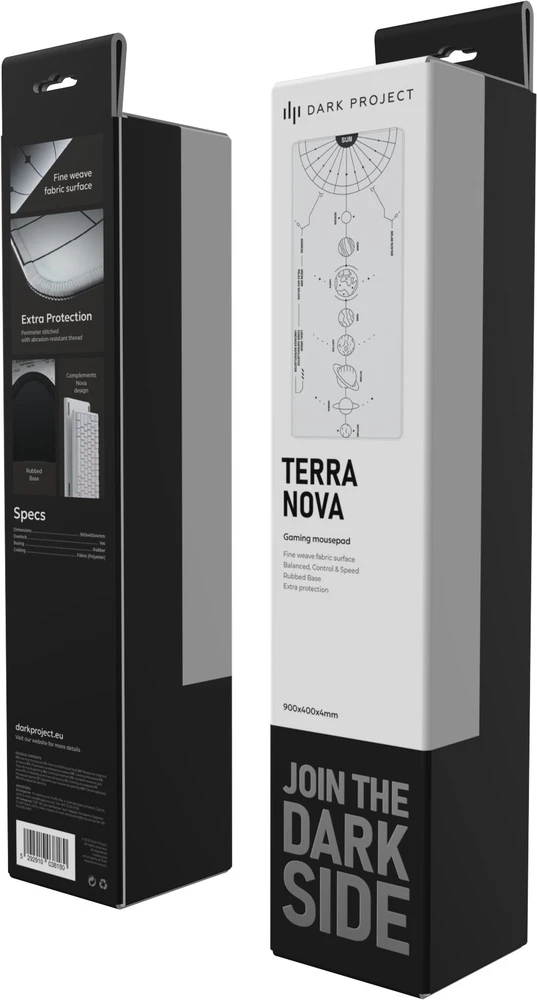 Kilimėlis Dark Project Tamsus Terra Nova Baltas XL projektas