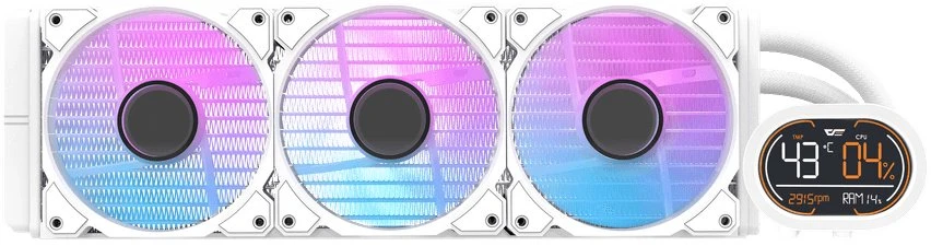 „Vanduo“ aušinimas „Darkflash DH360D“ procesoriui (baltas)