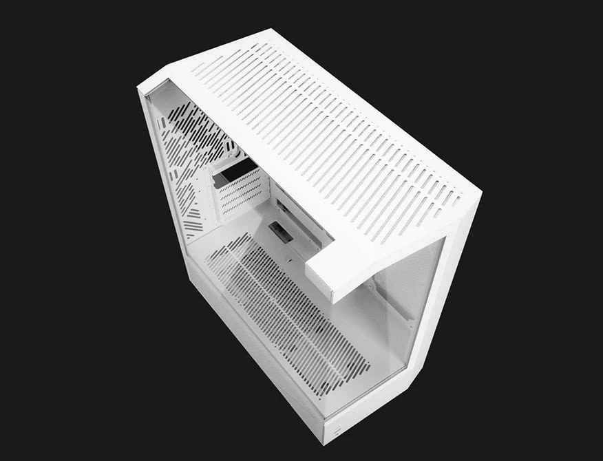„Darkflash DY460“ kompiuterio korpusas (Baltas) + 4 ARGB ventiliatoriai