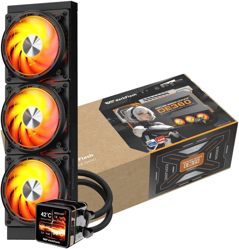 darkflash Vanduo cooling for the processor DE360 (juodas)