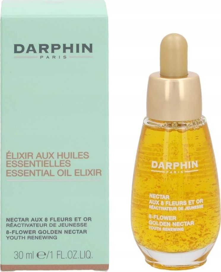 Darphin Essential Oil Eliksyras - 8-Flower Golden Nectar Non-Comedogenic Nourishes & Smooths Morning & Night Oil For Face & Neck, 30 ml