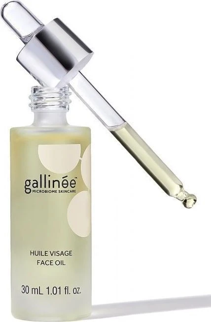 „Gallinee Microbiome Skincare“ prebiotikų ir postbiotikų maitinamasis aliejus veidui, 30 ml