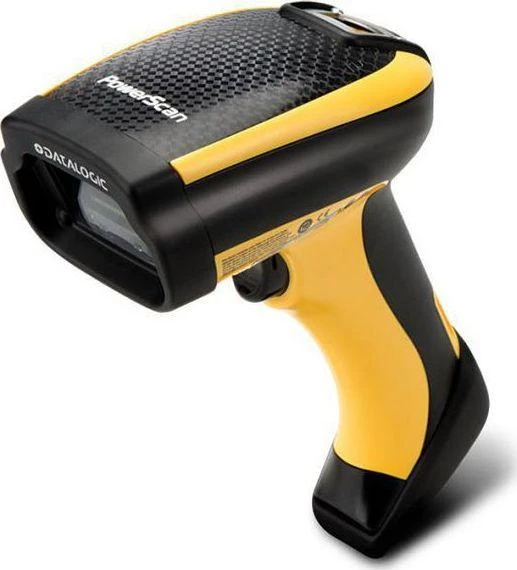 Datalogic PowerScan PM9100 skaitytuvas geltonu korpusu
