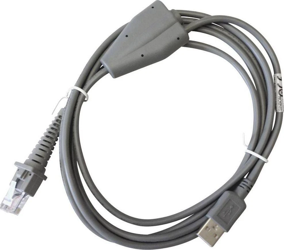 „Datalogic“ kabelis, USB, A tipas, pasirenkama maitinimo USB klaviatūra, USB COM režimas, tiesus, CAB-412, 6 pėd.