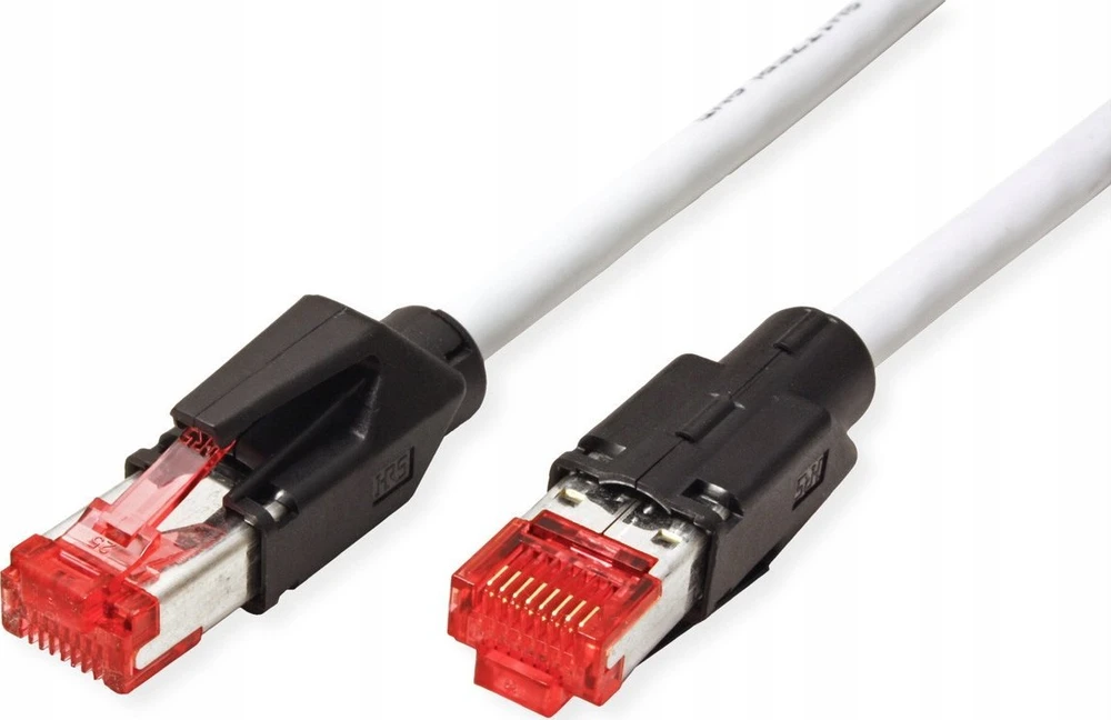 SECOMP Datwyler DÄTWYLER S/FTP Patch kabelis 6 kat. (E klasė), CU 7702 flex LS0H, Hirose TM21, pilkas, 10 m.