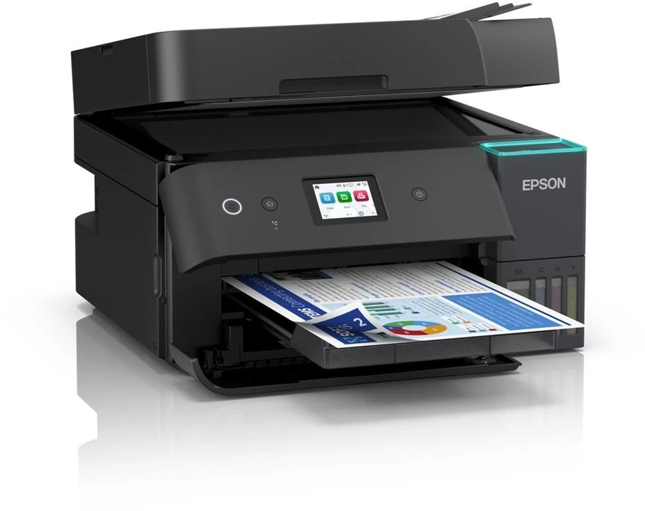 Spausdintuvas Epson | Daugiafunkcinis printers | EcoTank L6390 | Inkjet | Spalvotas | A4 | Wi-Fi | Juodas