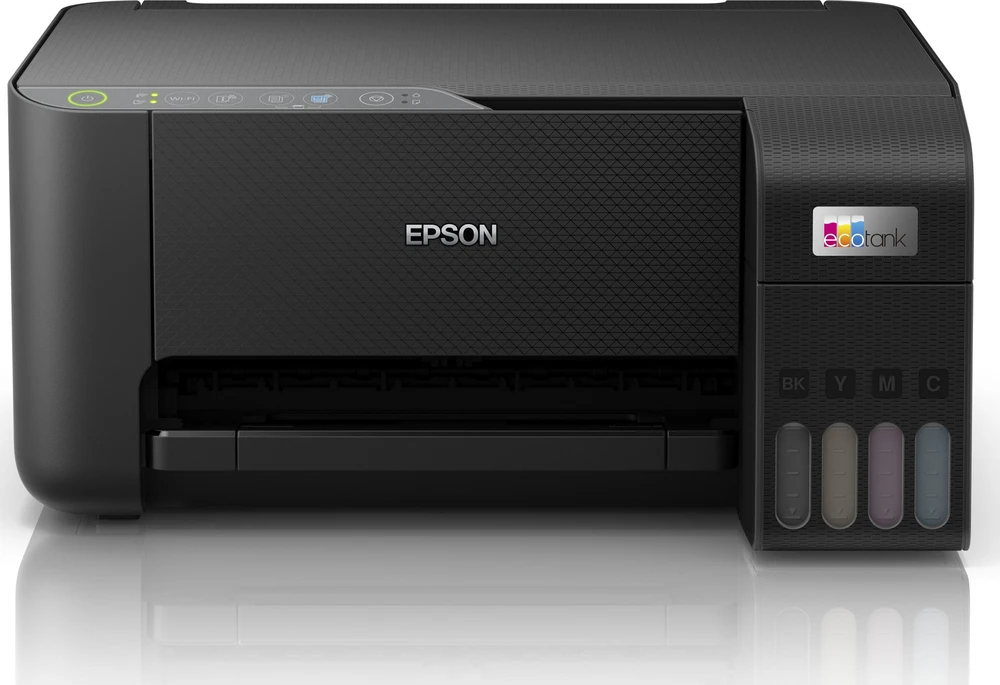 Daugiafunkcis Spausdintuvas - Epson EcoTank ET-2860 Belaidis, 100 lapų dėklas, Juoda/Spalvota