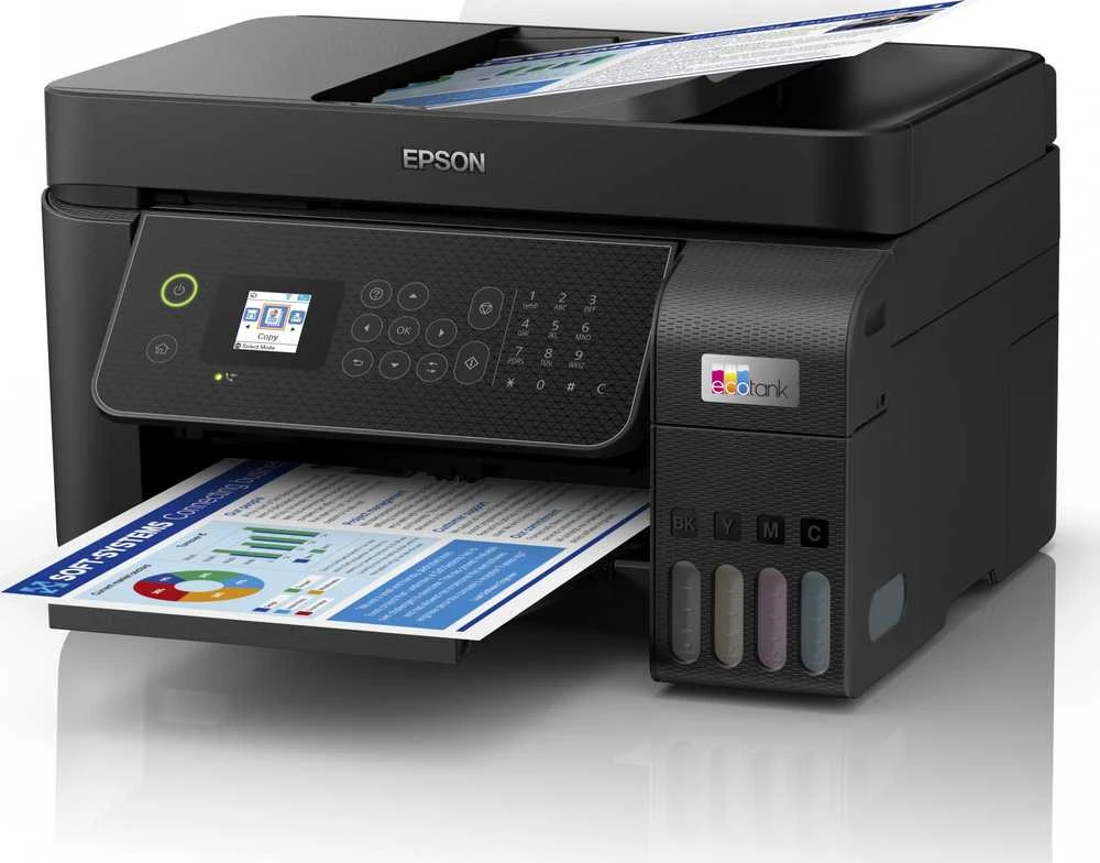Spausdintuvas Epson | Daugiafunkcinis printers | EcoTank L5310 | Inkjet | Spalvotas | A4 | Wi-Fi | Juodas
