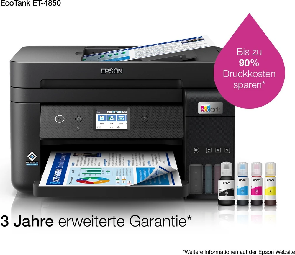 Spausdintuvas Epson EcoTank ET-4850 Inkjet A4 4800 x 1200 DPI 33 ppm „Wi-Fi“